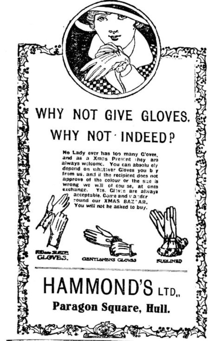  A 1917 Christmas advert for a rifle company, encouraging consumers to buy the deadly weapon for their young son