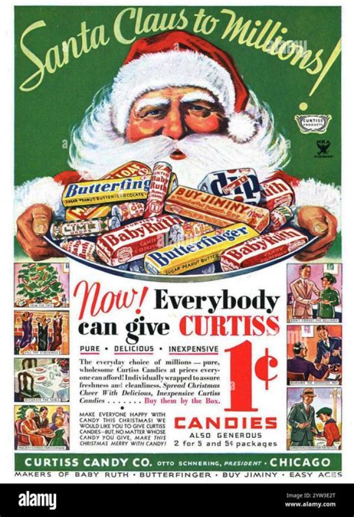  A 1930s Christmas advert for a firearms company, selling their range of rifles and pistols, featuring a young woman holding their biggest gun