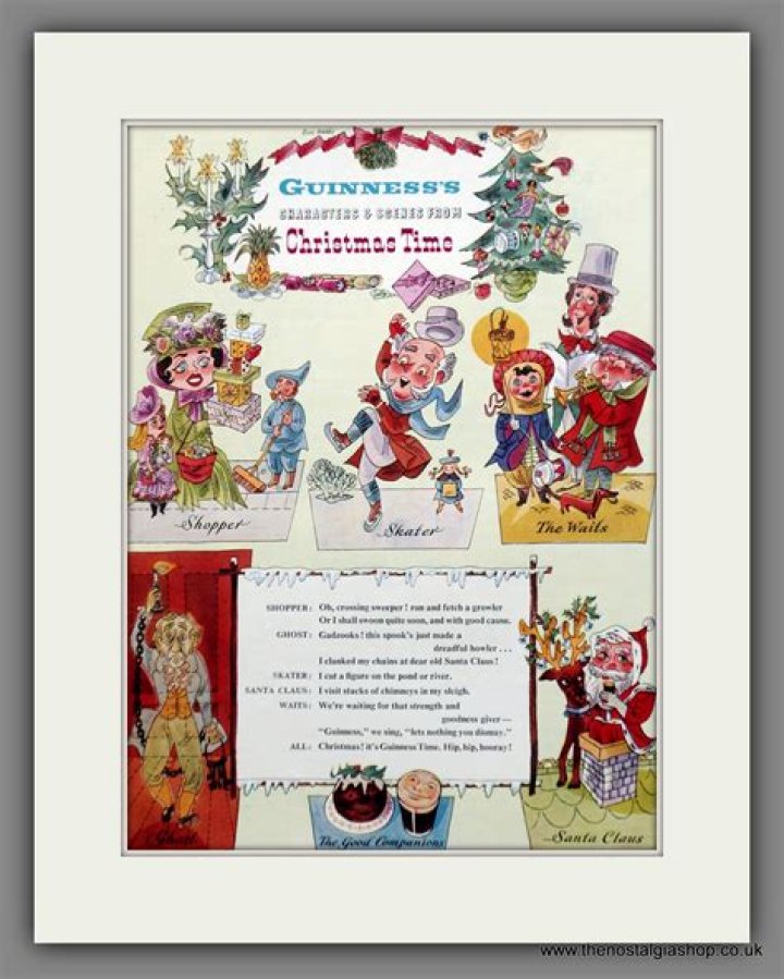  A 1951 Christmas advert for a set of bathroom scales