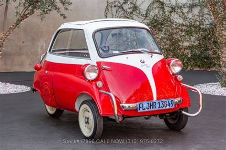 A 1957 BMW Isetta 300, one of the last post-World War II microcars assembled in Europe, shown on American Pickers