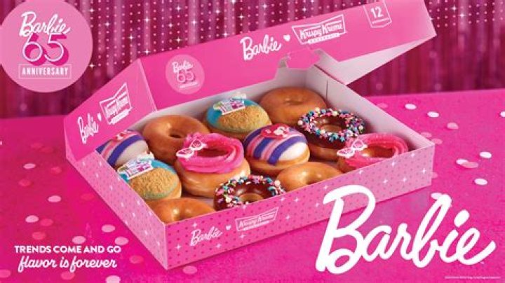 A Barbie-themed Krispy Kreme offering in the Philippines