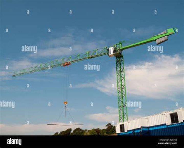 A crane was being used to help contain the flames