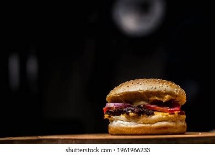A delicious burger waiting to be devoured