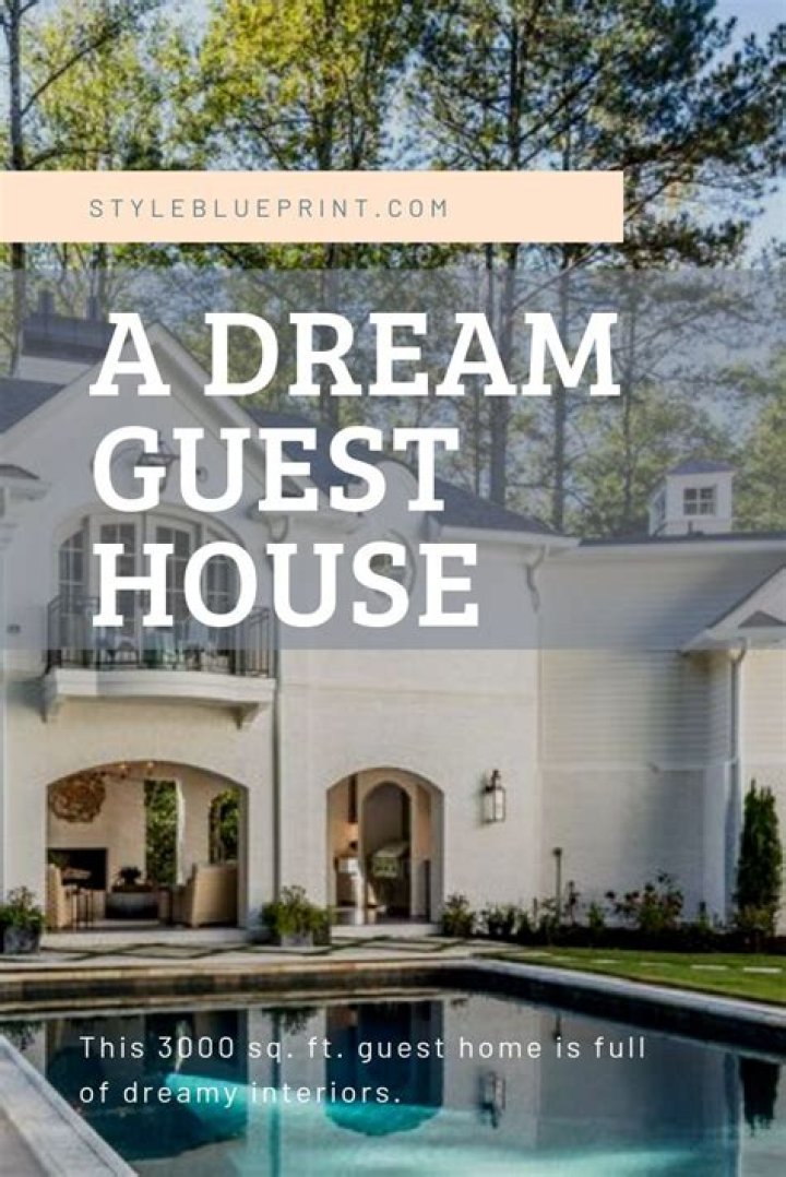 A guest home is included on the property housing the 105,000-square-foot mansion