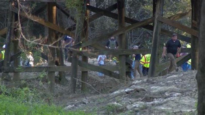 A highway collapsed in Mississippi, leaving at least two people dead