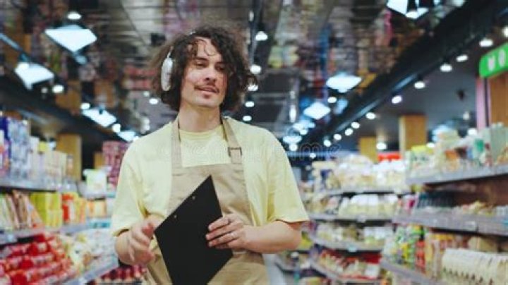 A male employee is seen telling a blonde customer to 'get out'