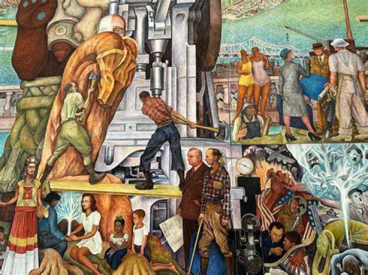 A mural depicts the 'Cardiff Five' - men who were wrongly accused of Lynette's killing