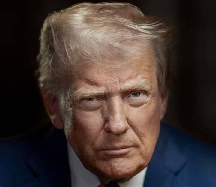 A portrait of Trump called 'The Visionairy' hangs in Mar-a-Lago