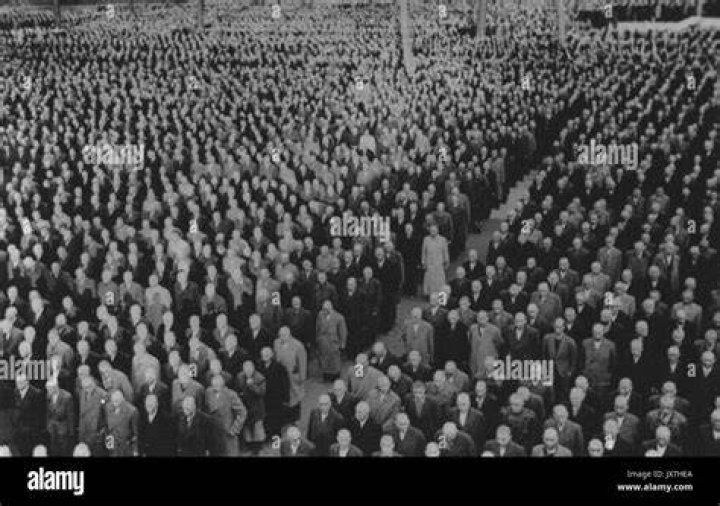 A roll call at Buchenwald camp, where Ilse Koch chose her victims