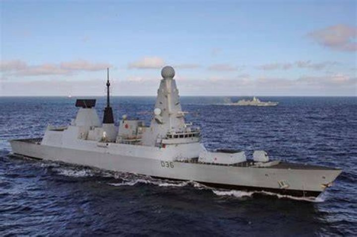 A Royal Navy Type 45 destroyer, HMS Diamond, shot down an attack drone over the weekend near the Strait