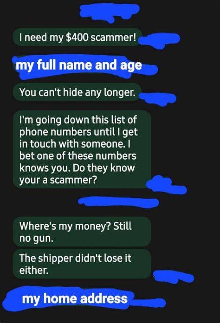 A scammer called 'Brian' asked Elspet to wire money to get a package home to her