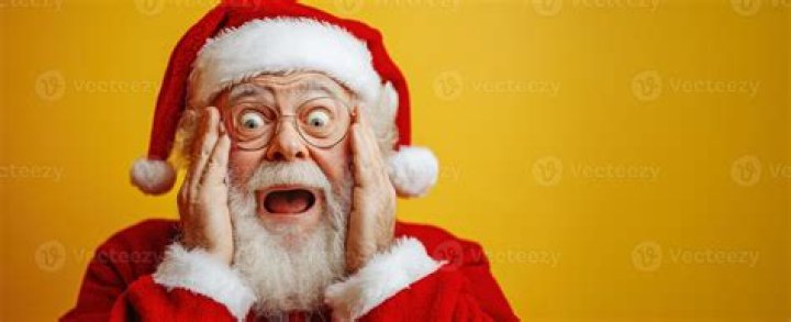 A shocked Santa watched on in horror
