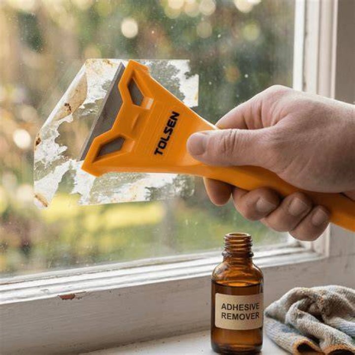  A window scraper is used to complete and leave the mirror looking brand new