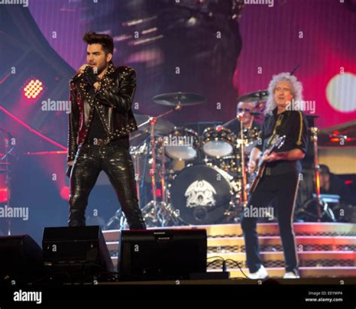 Adam Lambert of Queen performs at Spectrum Center on August 23, 2019