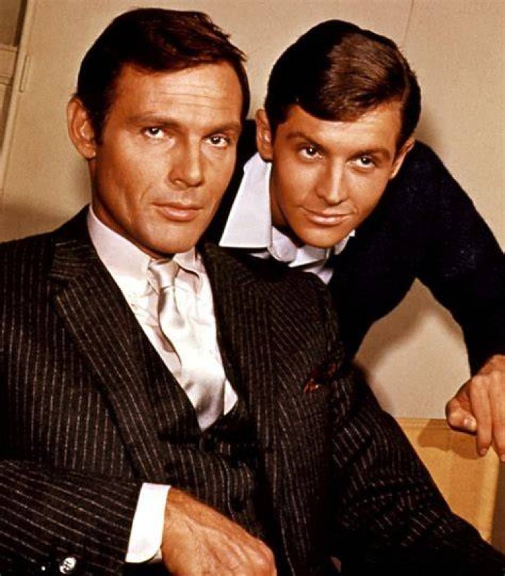 Adam West as Bruce Wayne/Batman in the movie 'Batman', 1966 apparently didn't have Ward's battle with the bulge