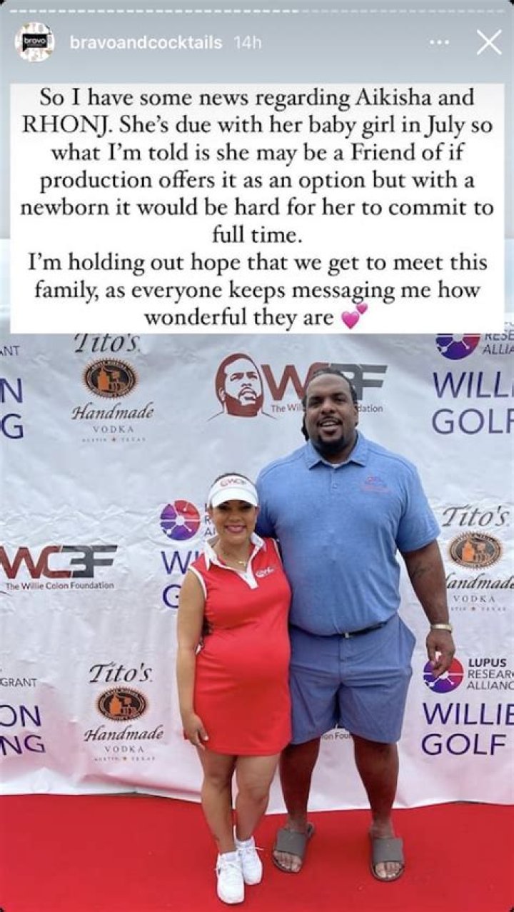 Aikisha is currently pregnant with a baby girl