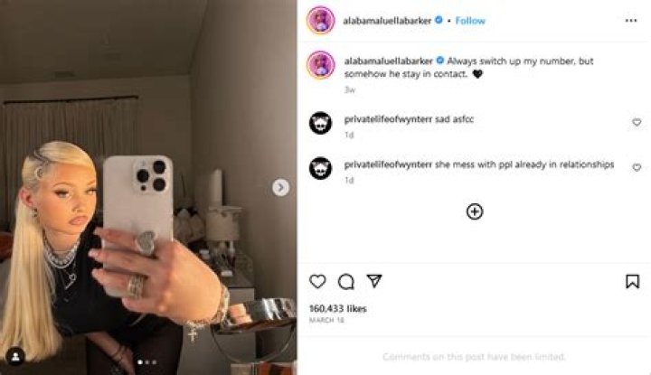 Alabama took to her Instagram Stories late on Monday night and uploaded a photo of herself mid-inking