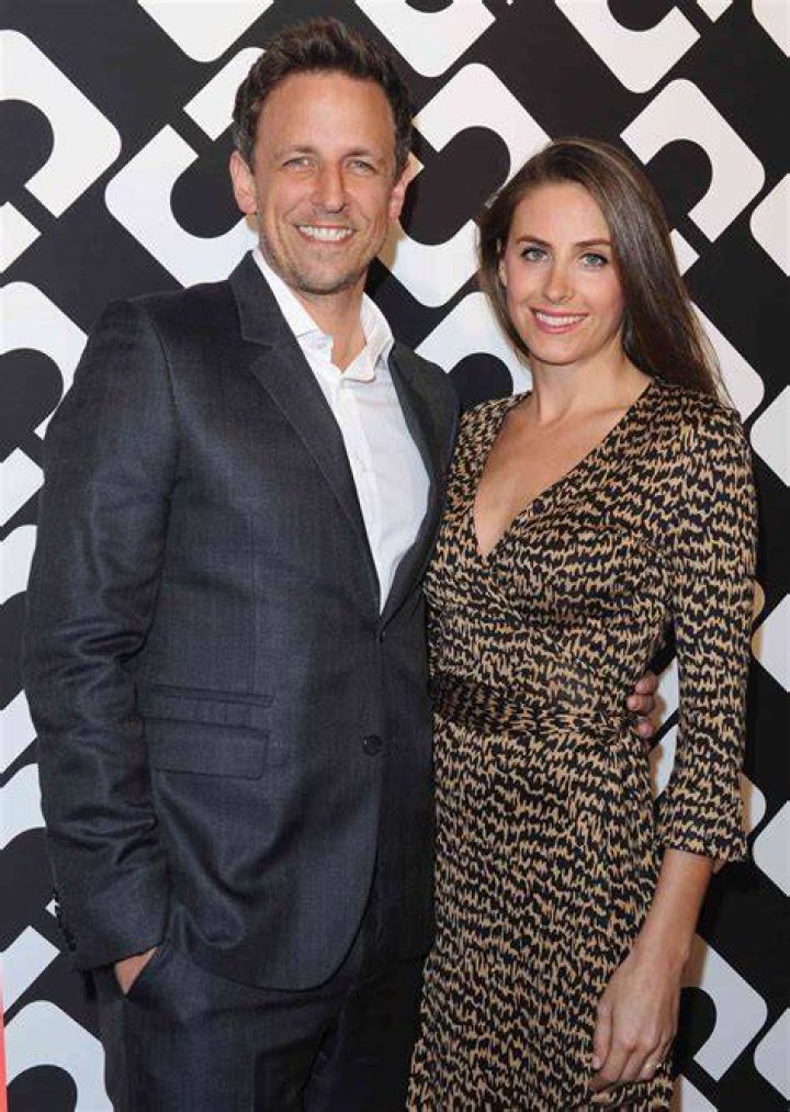 Alexi Ashe and Seth Meyers