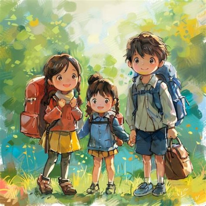 All three children share similar traits like not liking butter on their bread and they finish each other's sentences