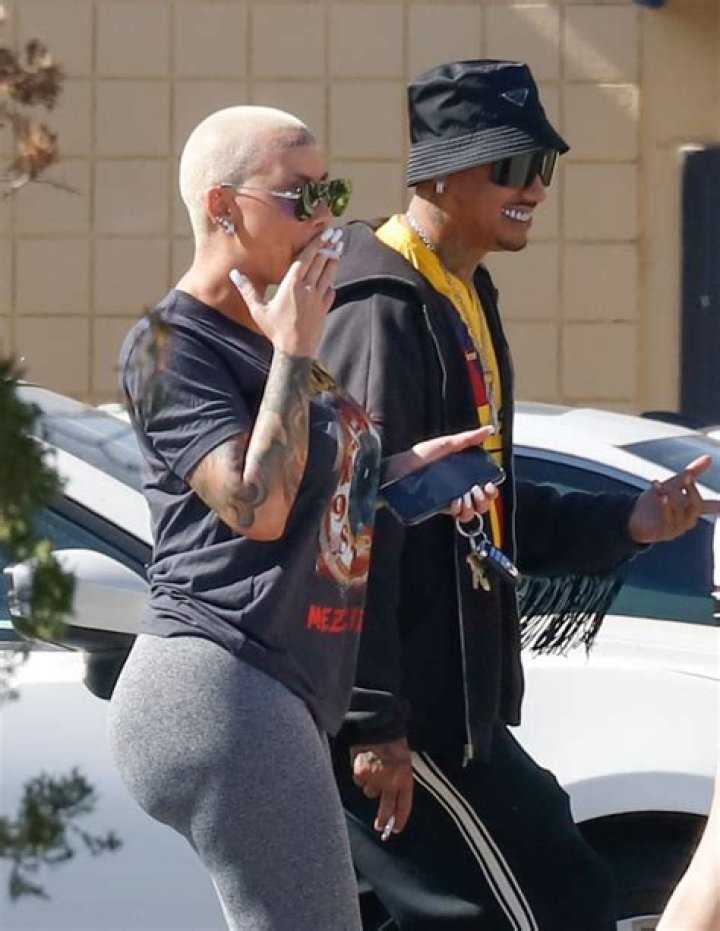 Amber Rose and Alexander Edwards in April 2021