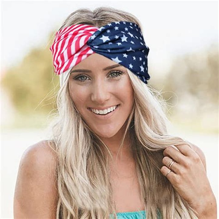 American flag headband