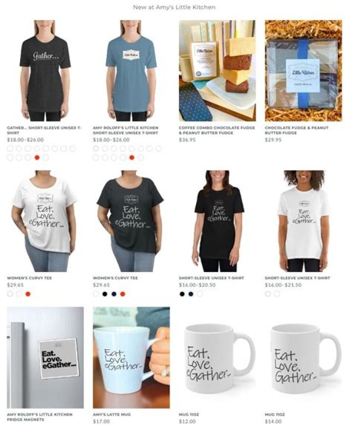  Amy also sells shirts, mugs, magnets and more on her online shop