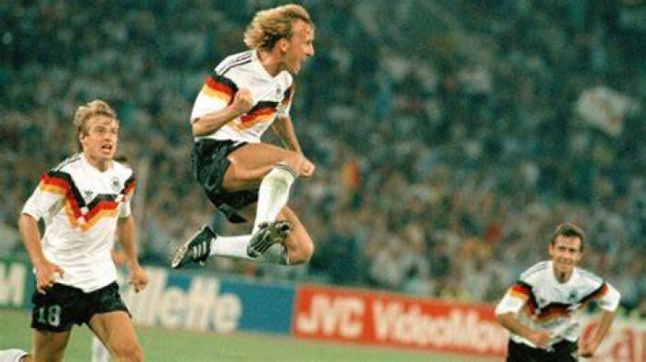 Andreas Brehme's birthday message to a fan was interrupted by his naked wife