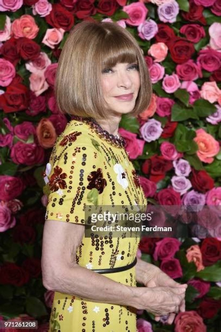Anna Wintour attends the 72nd Annual Tony Awards at Radio City Music Hall in 2018