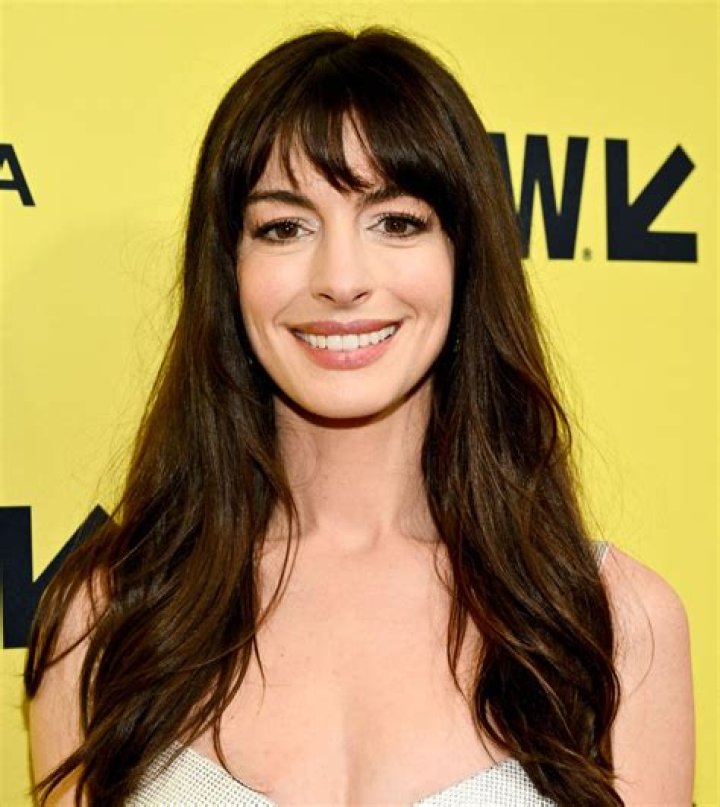 Anne Hathaway at 'The Late Show With Stephen Colbert' at the Ed Sullivan Theater on May 23, 2018 in New York City.
