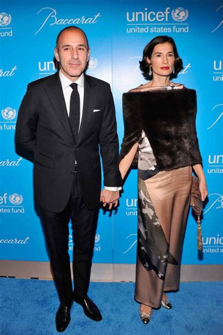 Annette Roque and Matt Lauer