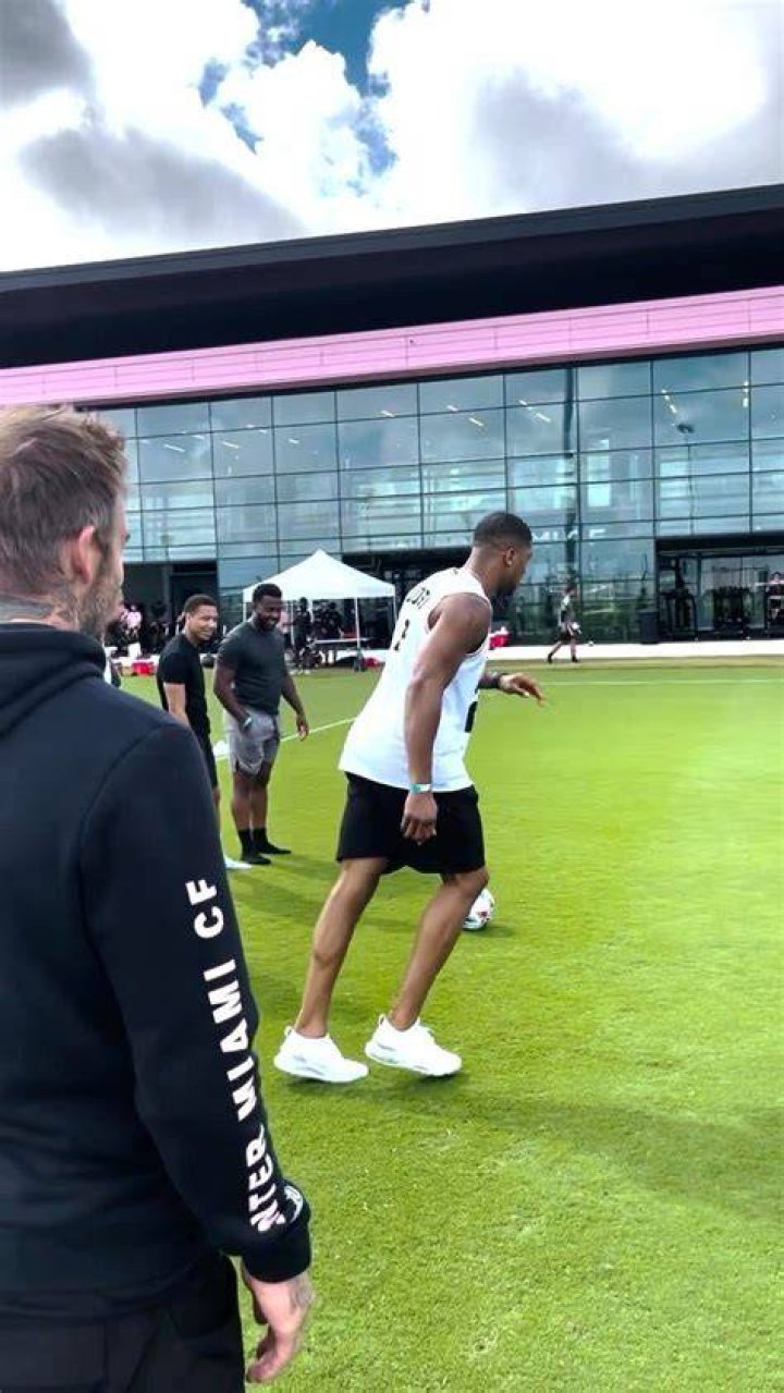 Anthony Joshua visited David Beckham at the home of his Inter Miami football team