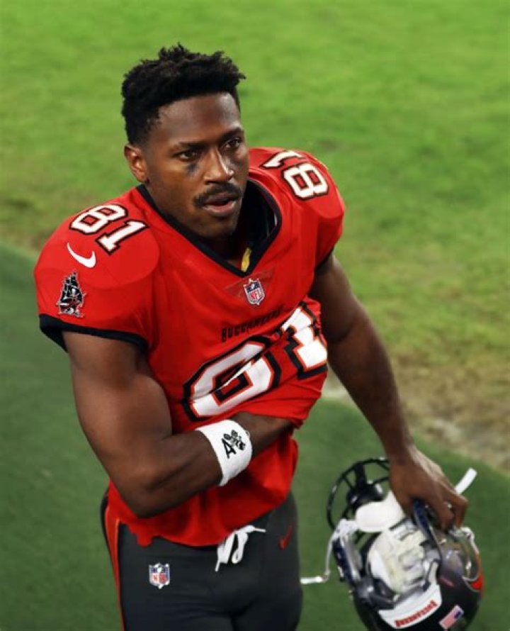 Antonio Brown, 34, (pictured) flashed the woman, exposing his butt and penis