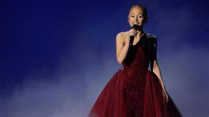 Ariana Grande performing during the One Love Manchester benefit concert for the victims of the Manchester Arena terror attack