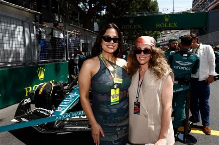 Ashley Graham hits the F1 Grand Prix with Karlie Kloss and husband Justin Ervin