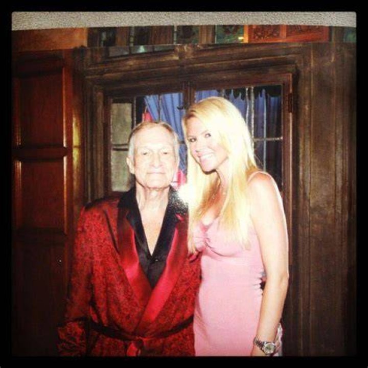 Ashley Mattingly with Hugh Hefner