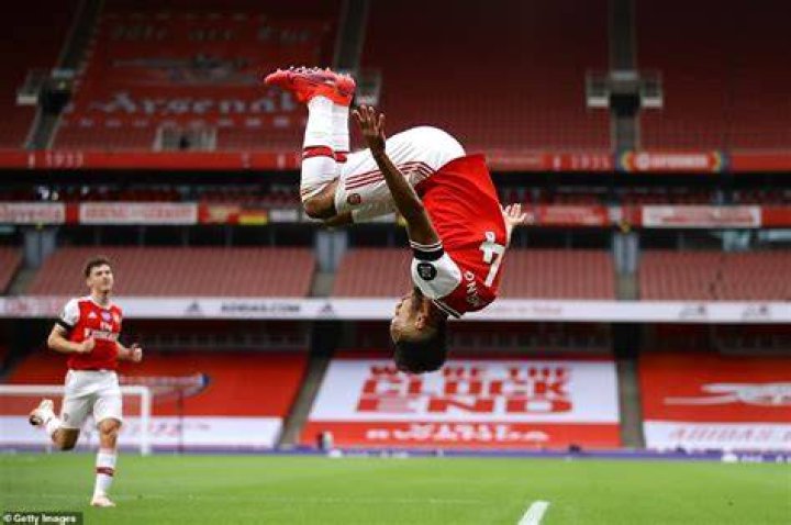 Aubameyang has ditched his trademark look for a more low-maintenance style