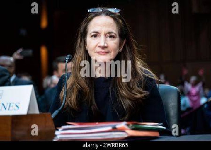 Avril Haines, seen here on the right, is the first woman nominated to lead the US intelligence community