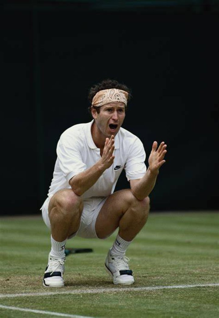 Bad boy John McEnroe in 1980 at Wimbledon