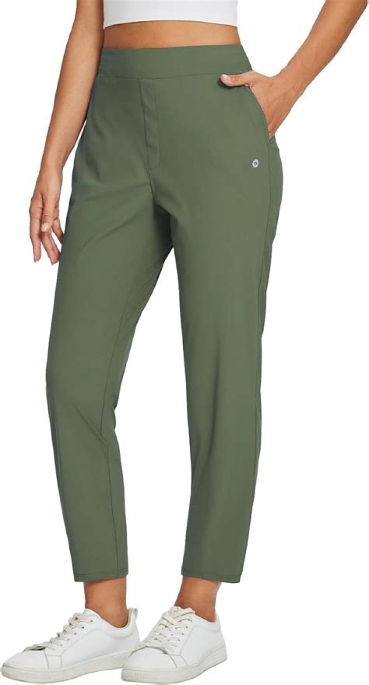 BALEAF Women's Fleece Lined Leggings Water Resistant Thermal Winter Warm Tights High Waisted with Pockets Running Gear Grey M