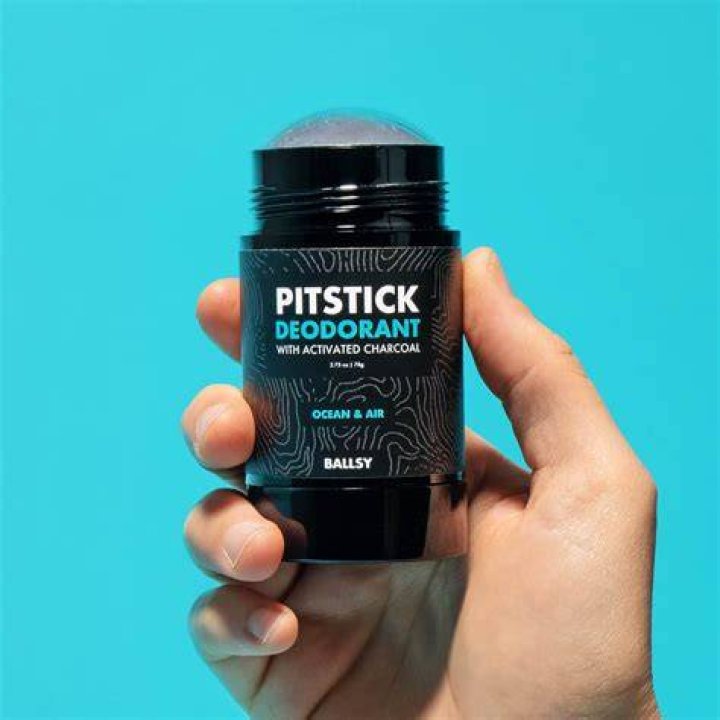 Ballsy Pitstick Activated Charcoal Natural Deodorant