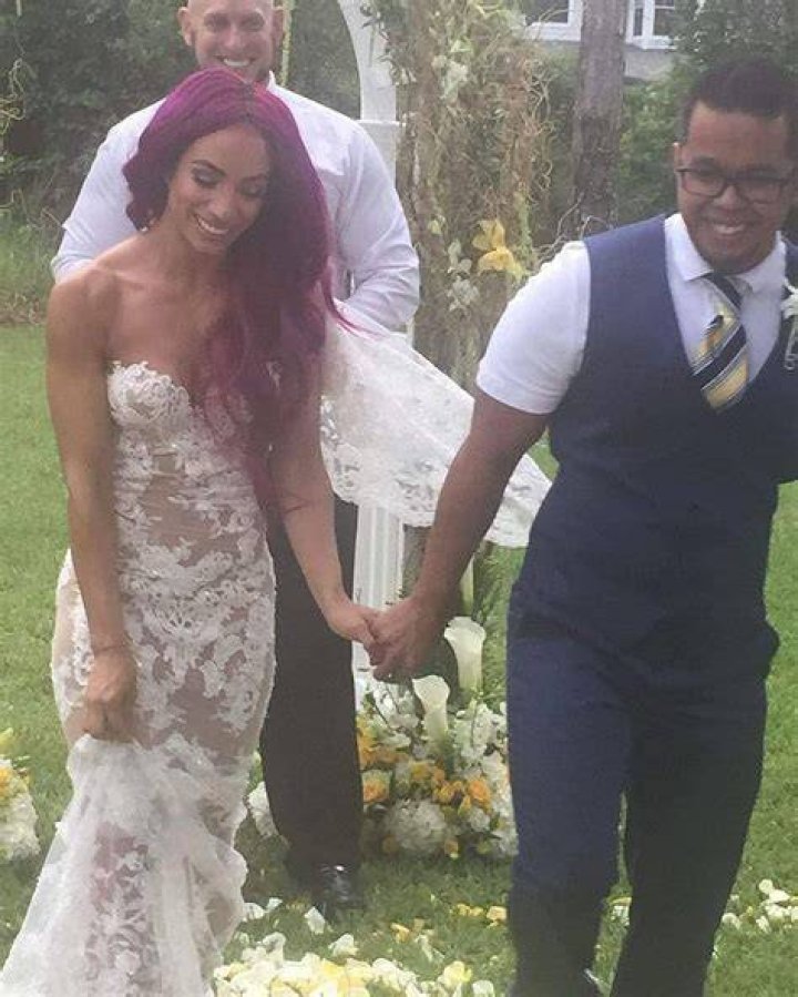 Banks is married to WWE costume designer Sarath Ton since 2016
