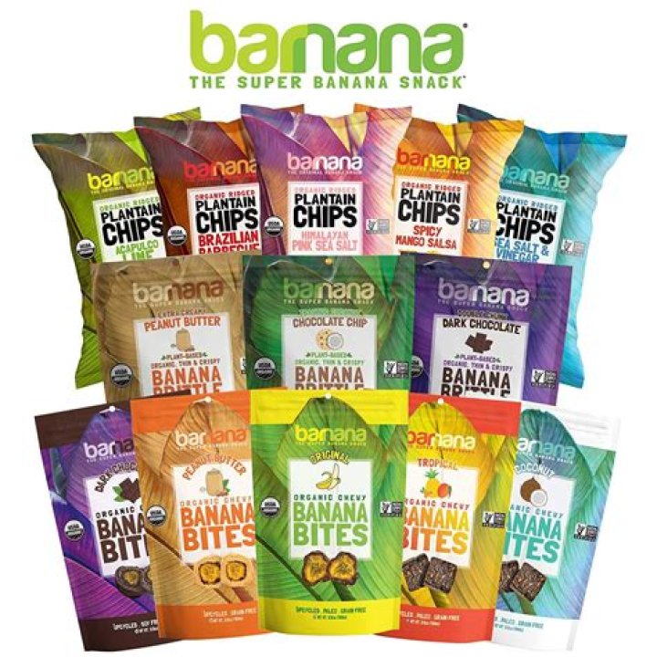 Barnana's plantain chips come in lime or pink salt flavors