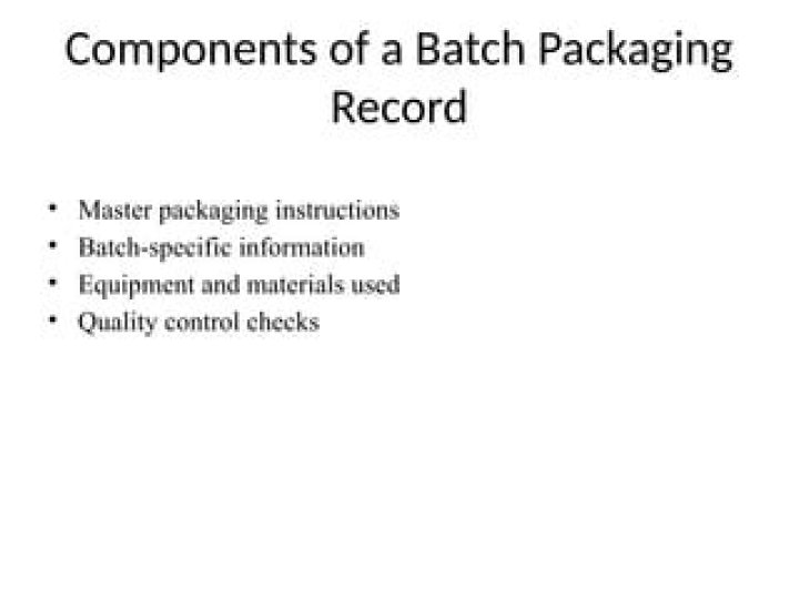 batch