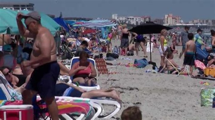 Beaches were packed as Spring Break gets underway