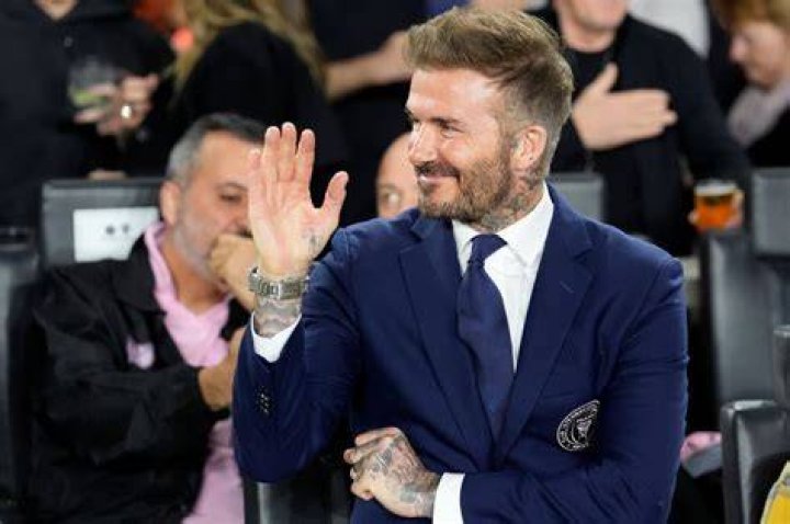 Becks managed to lure footie superstar Lionel Messi to Chase Stadium