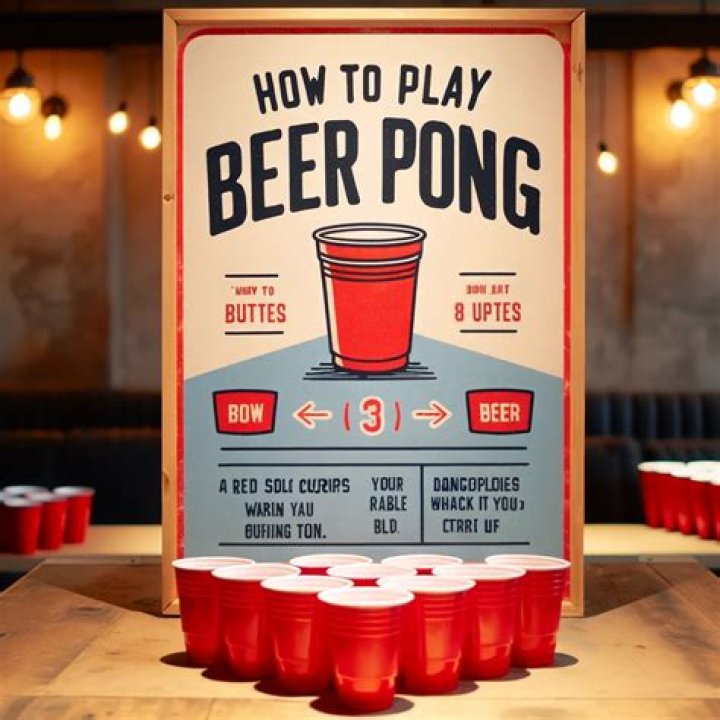 Beer pong is a popular drinking game played around the world
