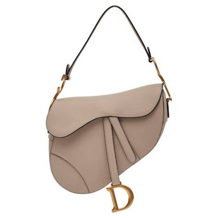 beige saddle bag