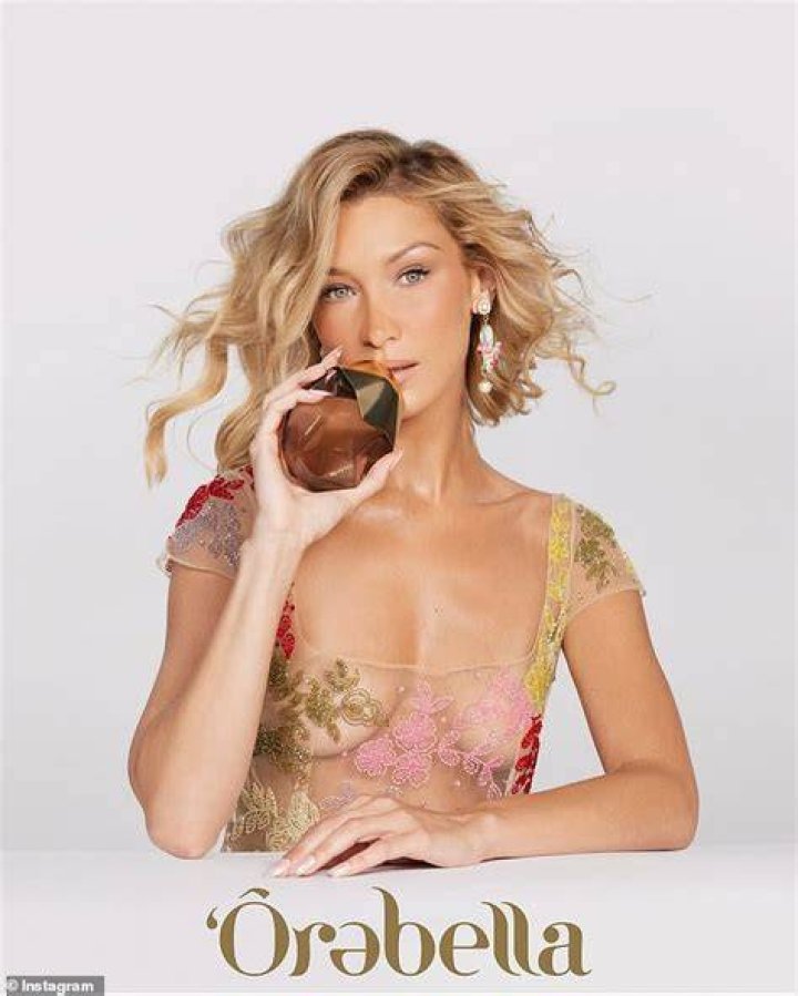  Bella modelling for the lingerie firm in 2018