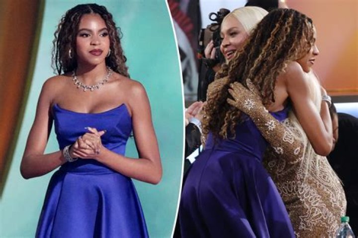 Beyonce with daughter Blue and husband JAY-Z