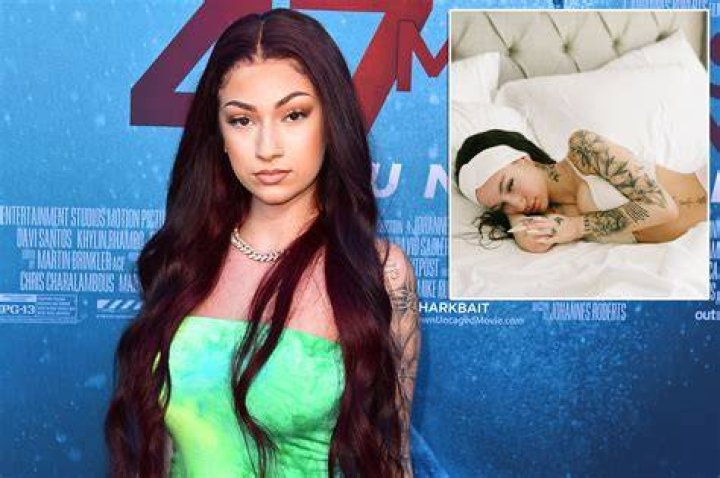 Bhad Bhabie flaunted her baby bump and stepped out at a movie premiere with her boyfriend, Le Vaughn